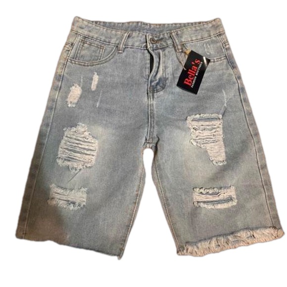 Women’s Bermuda Distressed Jean - Picture 3 of 6